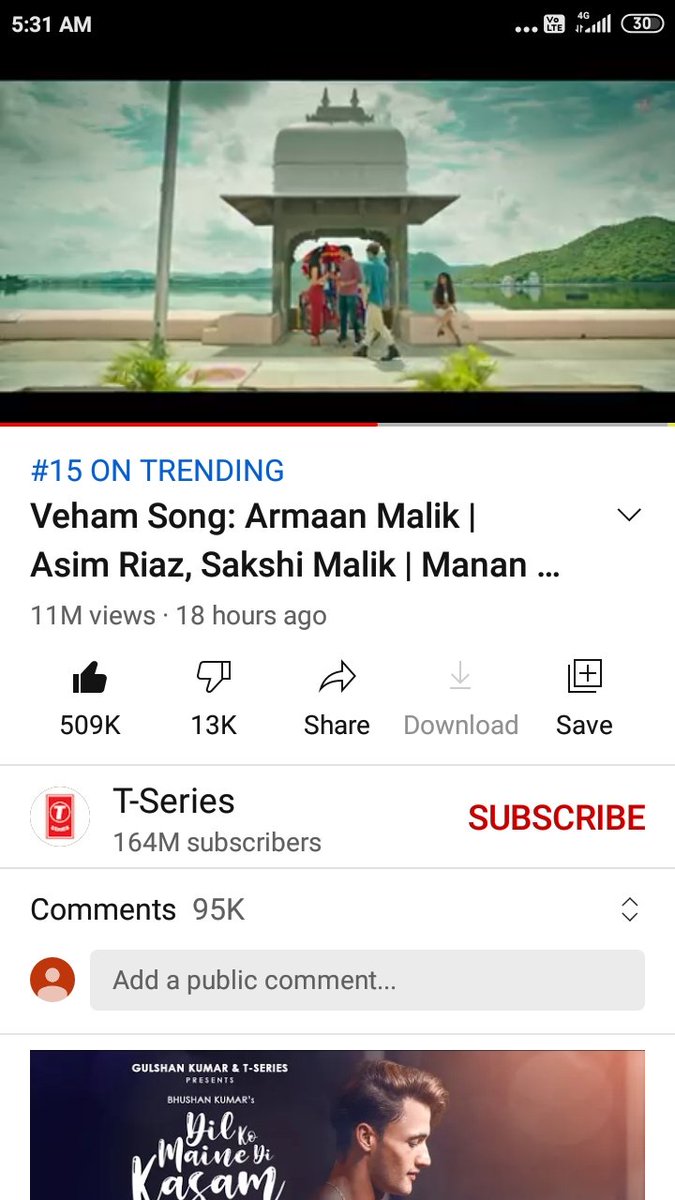 IamAsimRiaz01's tweet photo. 11 million views completed with 509k likes & 95k comments
#Veham ๐ฅโค๏ธ
@imrealasim | @ArmaanMalik22 | #Sakshimalikk | @TSeries | #AsimRiaz | #VehamOutNow
Link ๐๐๐๐
https://t.co/BhGjAV5t1y
Trending no 15 https://t.co/ijykFi3ecj