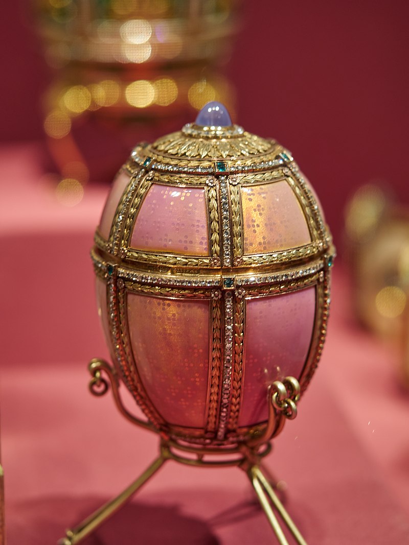 The Danish Palaces egg is an Imperial Fabergé egg, made under the supervision of Peter Carl Fabergé. It was crafted and delivered to the then Tsar of Russia, Alexander III who presented it to his wife, Maria Feodorovna on Easter day 1890.