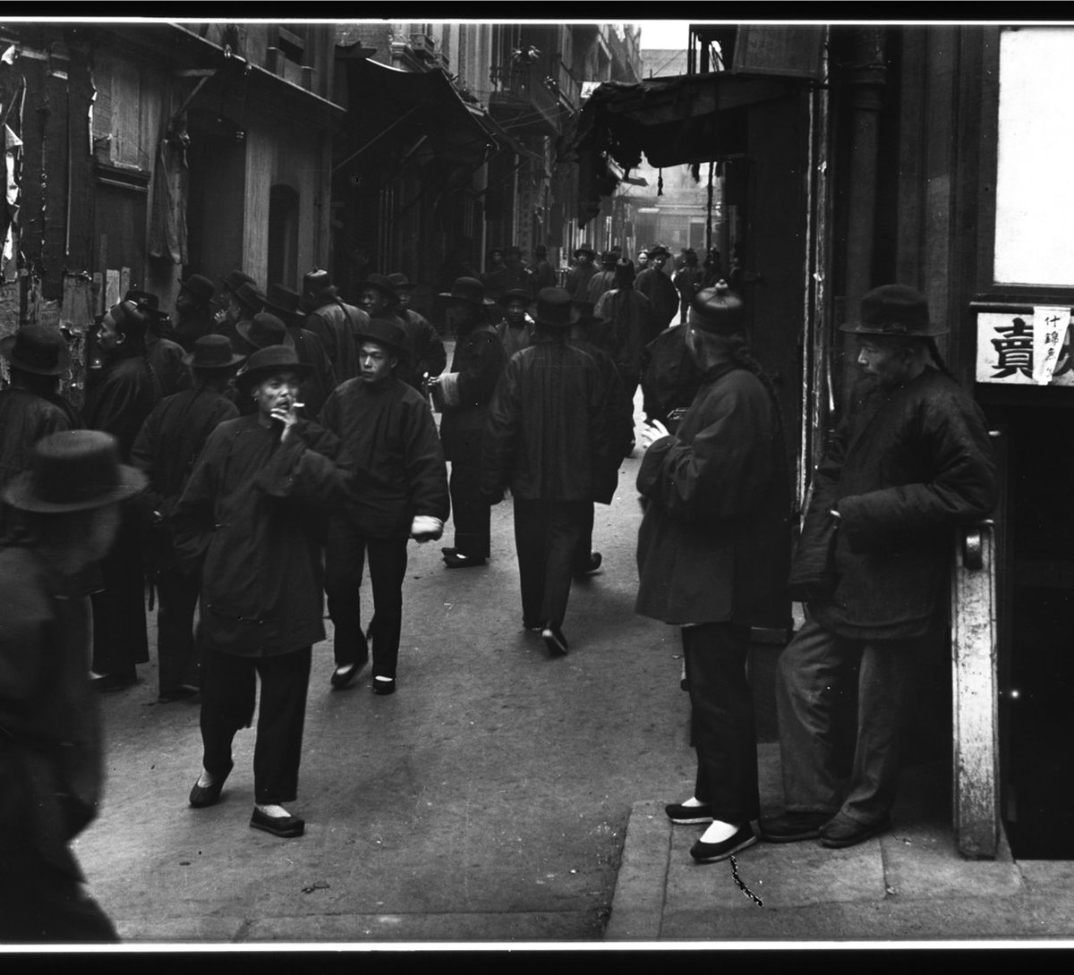 Granted, the disease *did* come from China, where the third pandemic originated, but measures taken by the SF board of health focused *only* on Chinatown, as if the disease could not cross the street into "white" neighborhoods. (4/21)