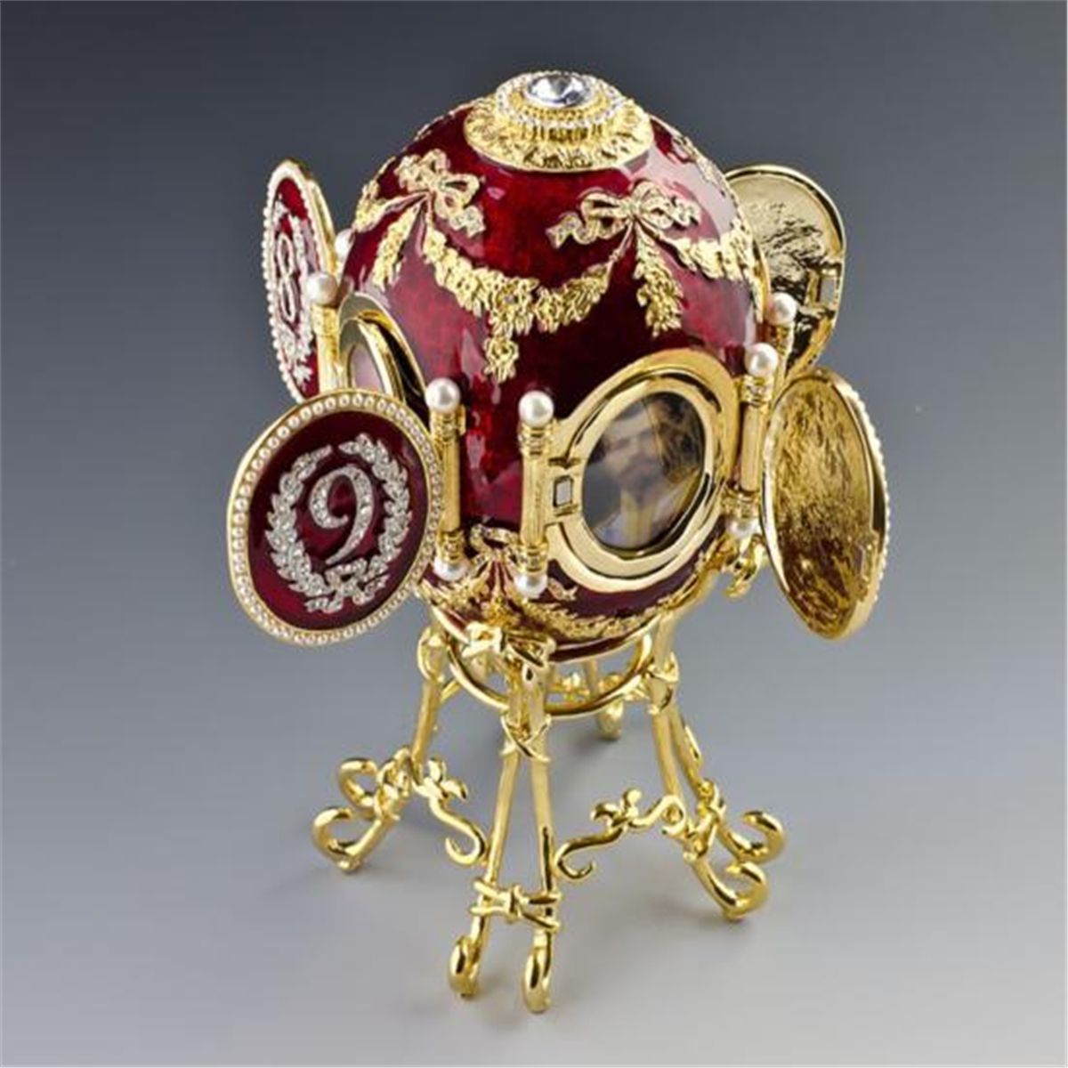 The Caucasus Egg is a jewelled enameled Easter egg made by Michael Perkhin under the supervision of Peter Carl Fabergé in 1893. The egg was made for Alexander III of Russia, who presented it to his wife, Empress Maria Feodorovna.