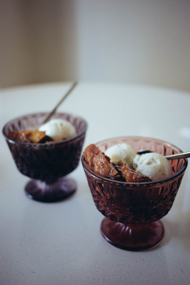 *New Recipe*: I made Chunky Spiced Applesauce à la Mode for BABY BOOM. It will give you all the cozy feels. Recipe on the <a href="/RomComFestival/">Rom Com Fest</a> blog!