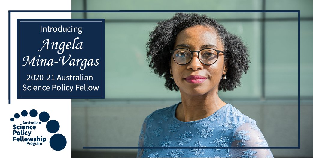ScienceChiefAu's tweet photo. Over the last few weeks we have been introducing the 2020-21 cohort of Australian Science Policy Fellows (https://t.co/TXcGQ4uwHG). Lucky last is Angela Mina Vargas. Angela, a researcher in quantitative genetics and molecular evolution, is currently working at @healthgovau. https://t.co/veedp5NYc8
