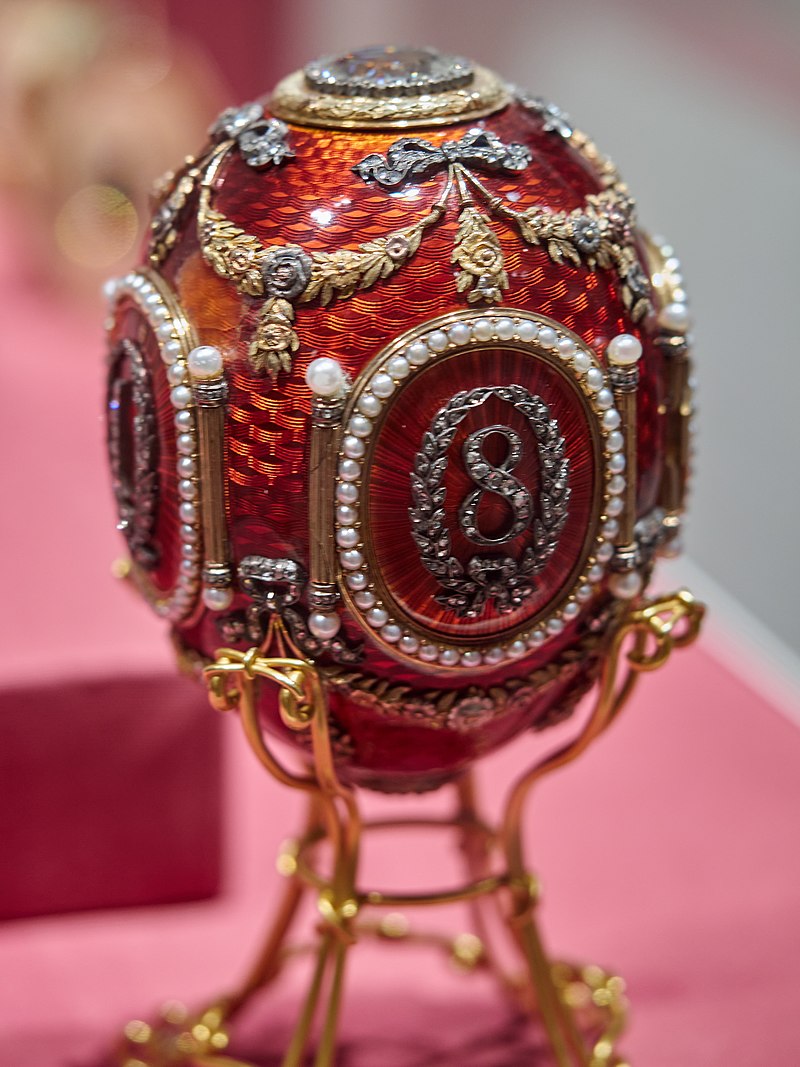 The Caucasus Egg is a jewelled enameled Easter egg made by Michael Perkhin under the supervision of Peter Carl Fabergé in 1893. The egg was made for Alexander III of Russia, who presented it to his wife, Empress Maria Feodorovna.