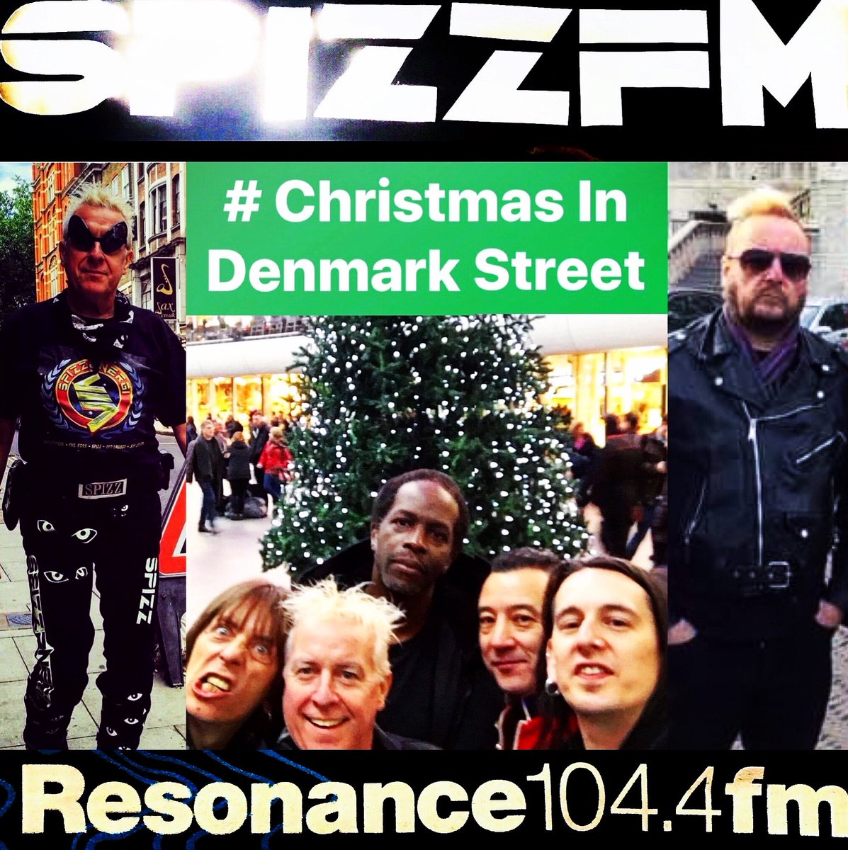 spizzenergi's tweet photo. #SpizzFM Weds 4:30pm on #Resonance 104.4fm in #London & https://t.co/dCIUsGmbpw #ChristmasSpecial chart stories, previous guests & their Christmas releases & #Thanks to band #spizzenergi management @youroldman #TeamEnergi & #OrderOfSandM @digidiane @lucadreenalize @AlanGalaxy https://t.co/45S7mu8apf