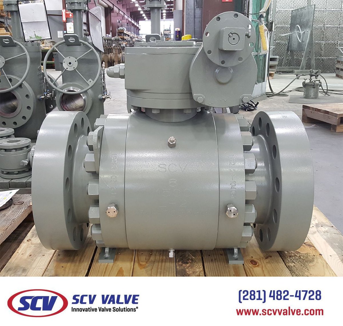 ValveScv's tweet photo. SCV - 8" Class 1500, LF2, API 6D Trunnion Mounted Ball Valve, hydro-tested, painted and prepping for shipping. Contact SCV VALVE for all of your valve needs.
 
RFQ: sales@scvvalve.com
Phone: (281)482-4728
Web: https://t.co/A769kduo4R
 
#scvvalve, #api6D, #midstream https://t.co/a50AuDsBvz