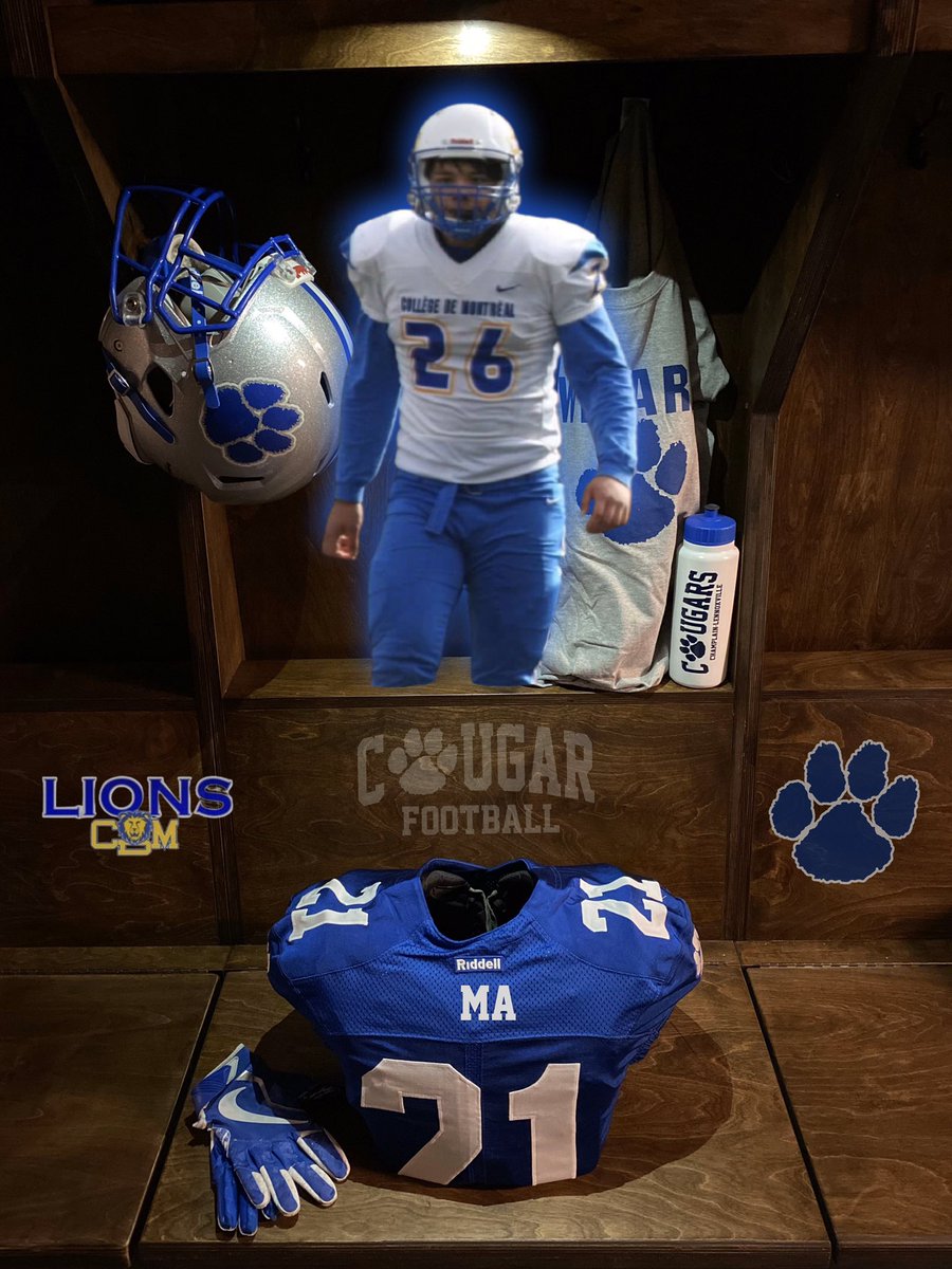 Football: ⚪️🔵 2021 Recruitment 💥

Charles-Alexandre Ma
Welcome to the Cougar Family!

ℹ️ Les Lions de Collège de Montréal
✅ 5'11" 207lbs
⚜️ Team QC

#cougarpride #bleedblue #reload #colldiv1