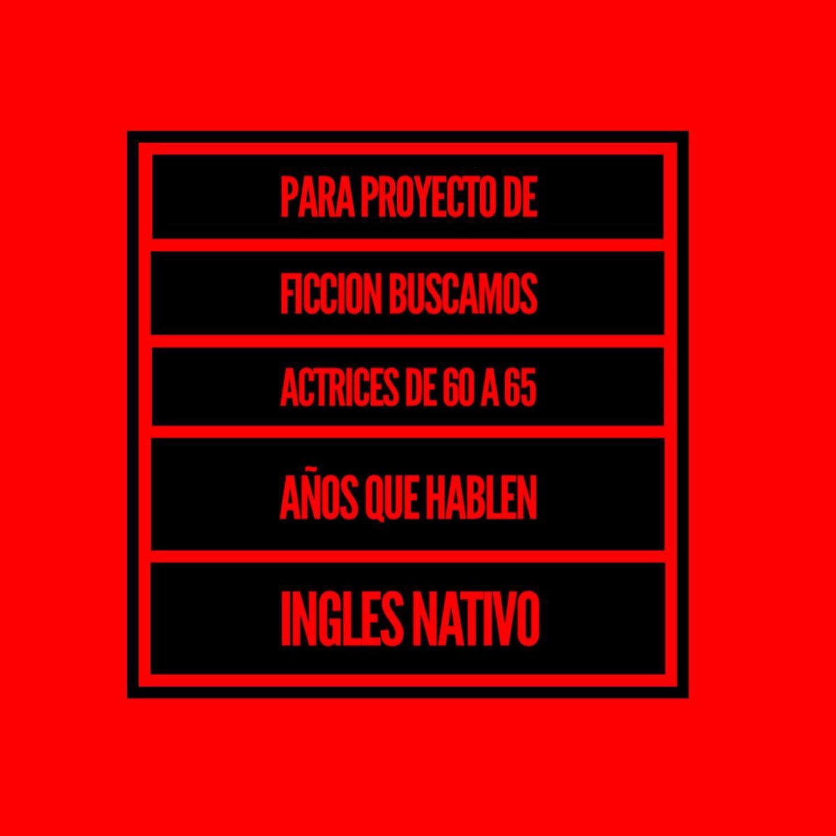 Lahormigacast's tweet photo. #convocatoria #casting buscamos actriz 60/65 años que domine el idioma inglés . Para importante nueva serie de tv - enviar foto y cv a series@lahormigacasting.com #actriz #autoCasting @KlauFimiani https://t.co/Xoq1iEPD3Y