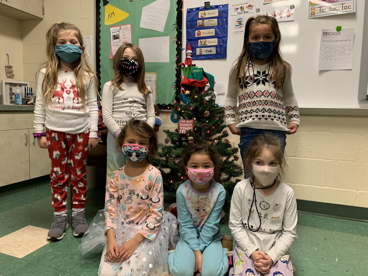 Perfect day for our winter PJ’s! ❄️ 🎄 ☃️