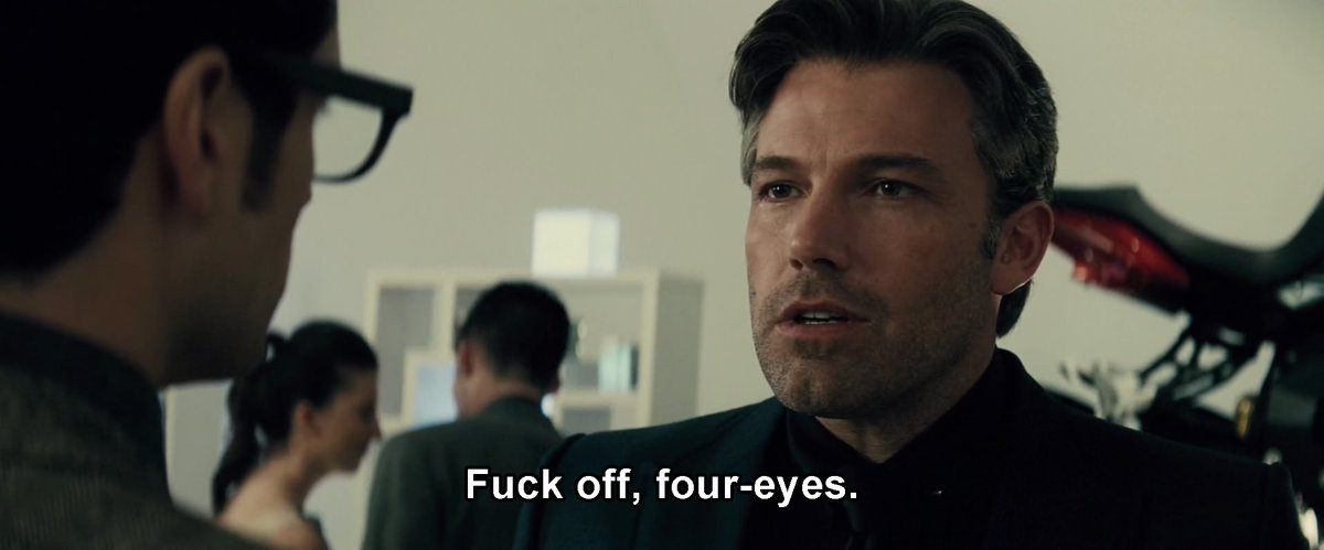 WhyNotStuff's tweet photo. I don't get it. What's the problem with Batman dropping F-Bombs? I'll always remember these classic scenes. https://t.co/UMcDhnKMu0