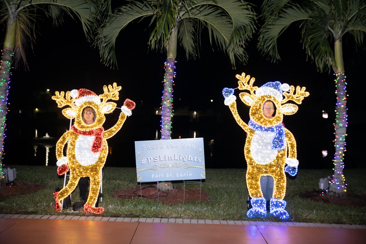 CityPortStLucie's tweet photo. Our #PSLinLights Holiday Photo-Op Destination Contest is here! 🎄
Take a photo in front of one of nine Holiday Photo-Op Displays throughout the City, post it to social media using #PSLinLights & you could win prizes! 🤩
Learn more 👉 https://t.co/LU23Fb0MnZ https://t.co/tLvivO7xTr