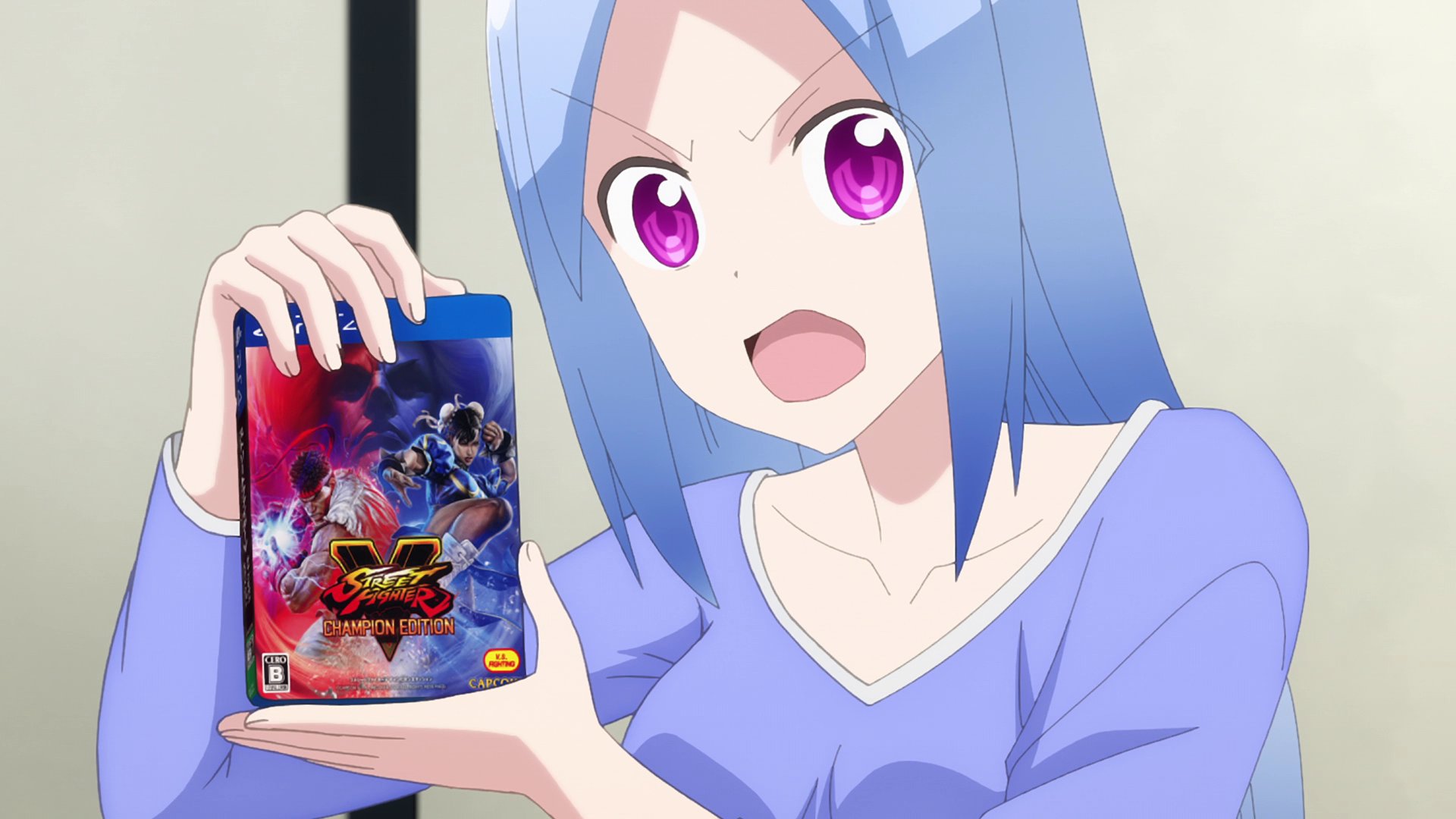 Anime Trending I Don T Know How They Did It But They Straight Up Used Street Fighter V As Is In Tonikawa Over The Moon For You