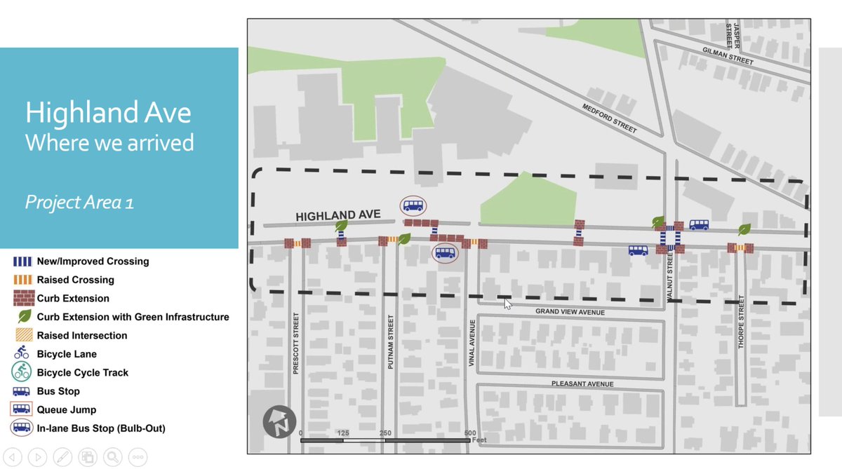 Oh. I get it. There's no new bike lane on the Western park of Highland. That's where we're going to see chafing.42/?