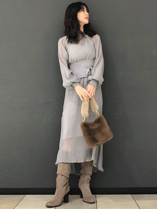 Mercuryduo Zozotown 取り外し可能なニットコルセットが ヴィンテージ風でかわいい ニットコルセット付プリーツロングワンピース 14 300 こちらからチェック T Co Mrgbb7vvl4 Mercuryduo