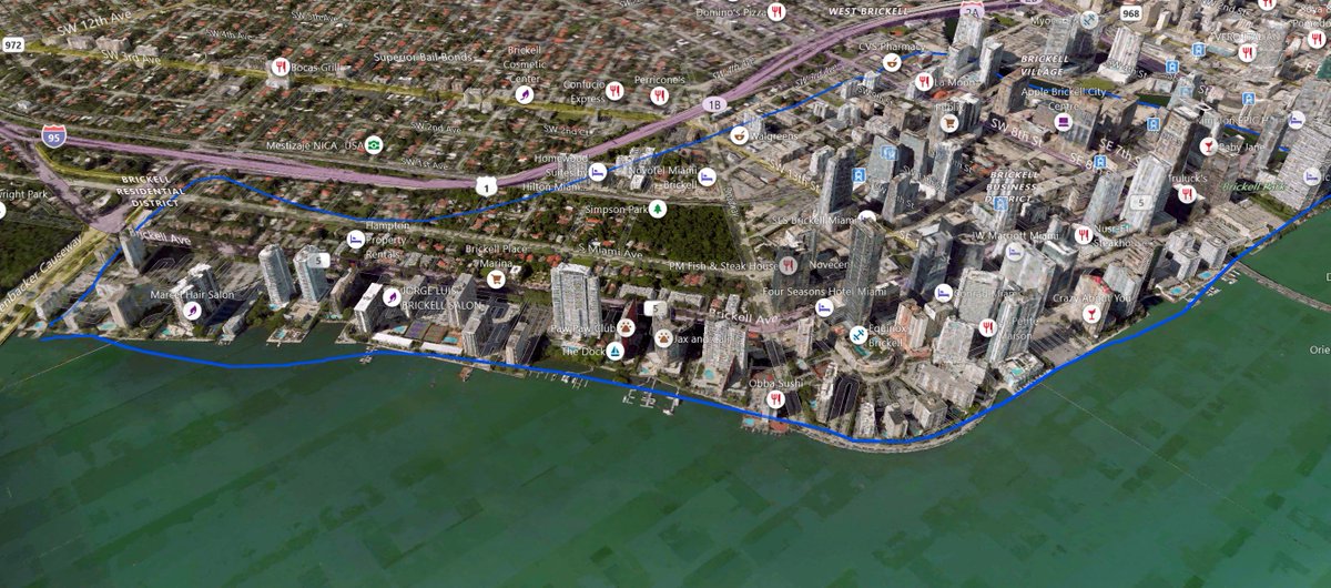 This is Brickell: known as the "Manhattan of he South"Pros: Dense, walkable neighborhood with shopping restaurants and everything you need.Cons: Condos/Apts here are higher priced than avg and views are limited due to density3/