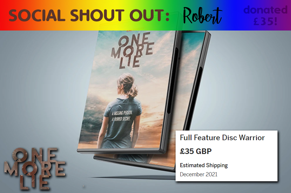 OneMoreLie2's tweet photo. A massive thanks to Robert, who for £35 grabbed a DVD of One More Lie 😍

Get yours too by supporting our campaign!

https://t.co/AD5xHuJrWF

#RepresentationMatters #LoveisLove #LGBTFansDeserveBetter #AmplifyLBTQfilm https://t.co/efrsULSvd9