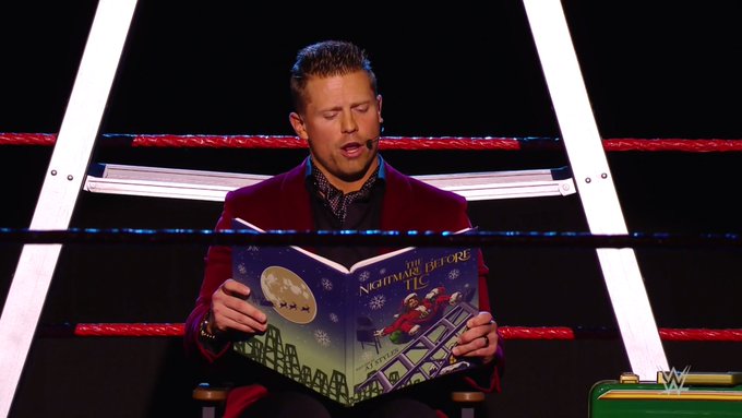 The Miz payaseando como siempre durante RAW