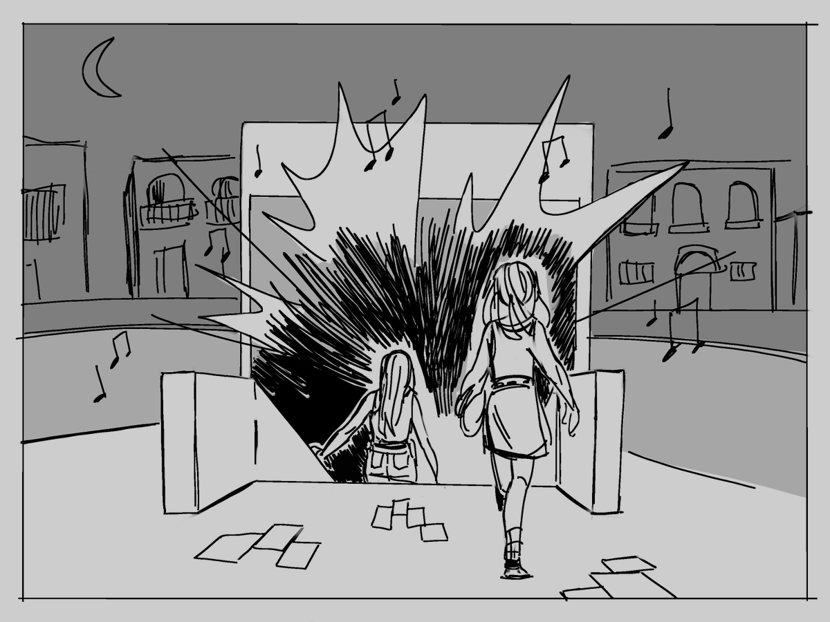 my first assignment for storyboard class! we were supposed to tell a story that happened to us in a minimum of 6 panels,, here's a story of me and my cousin's journey through the coast of italy while extremely hungover (1/3)
* 1st panel says "get on the bus!" and "bus!" 