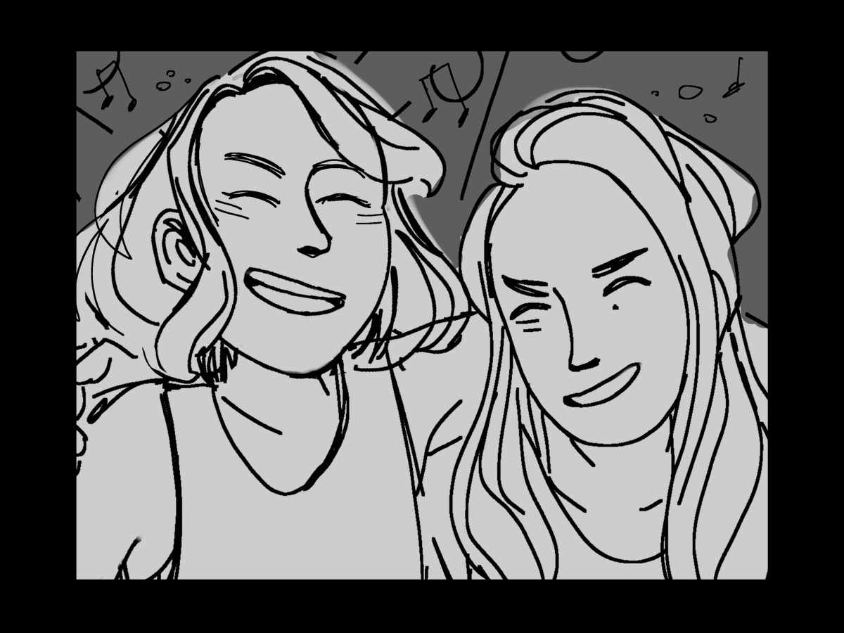 my first assignment for storyboard class! we were supposed to tell a story that happened to us in a minimum of 6 panels,, here's a story of me and my cousin's journey through the coast of italy while extremely hungover (1/3)
* 1st panel says "get on the bus!" and "bus!" 