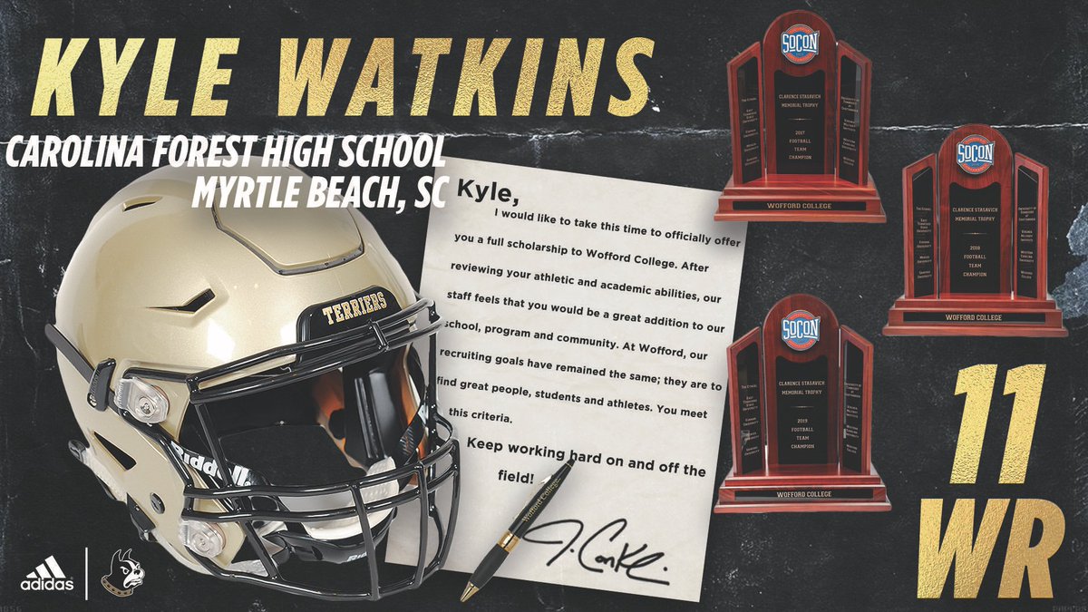 K_Wat2021's tweet photo. Thankful to receive my 7th offer and 3rd D1 offer from Wofford🙏🏽 @CoachFB3 @Wofford_FB @BDunnsports @GabeMcDonald_ @nc_hsfb @ESPinSC @HighSchoolBlitz @iguerin @ChrisParksWBTW @CandaceMartino https://t.co/ZQhKzJyZiE