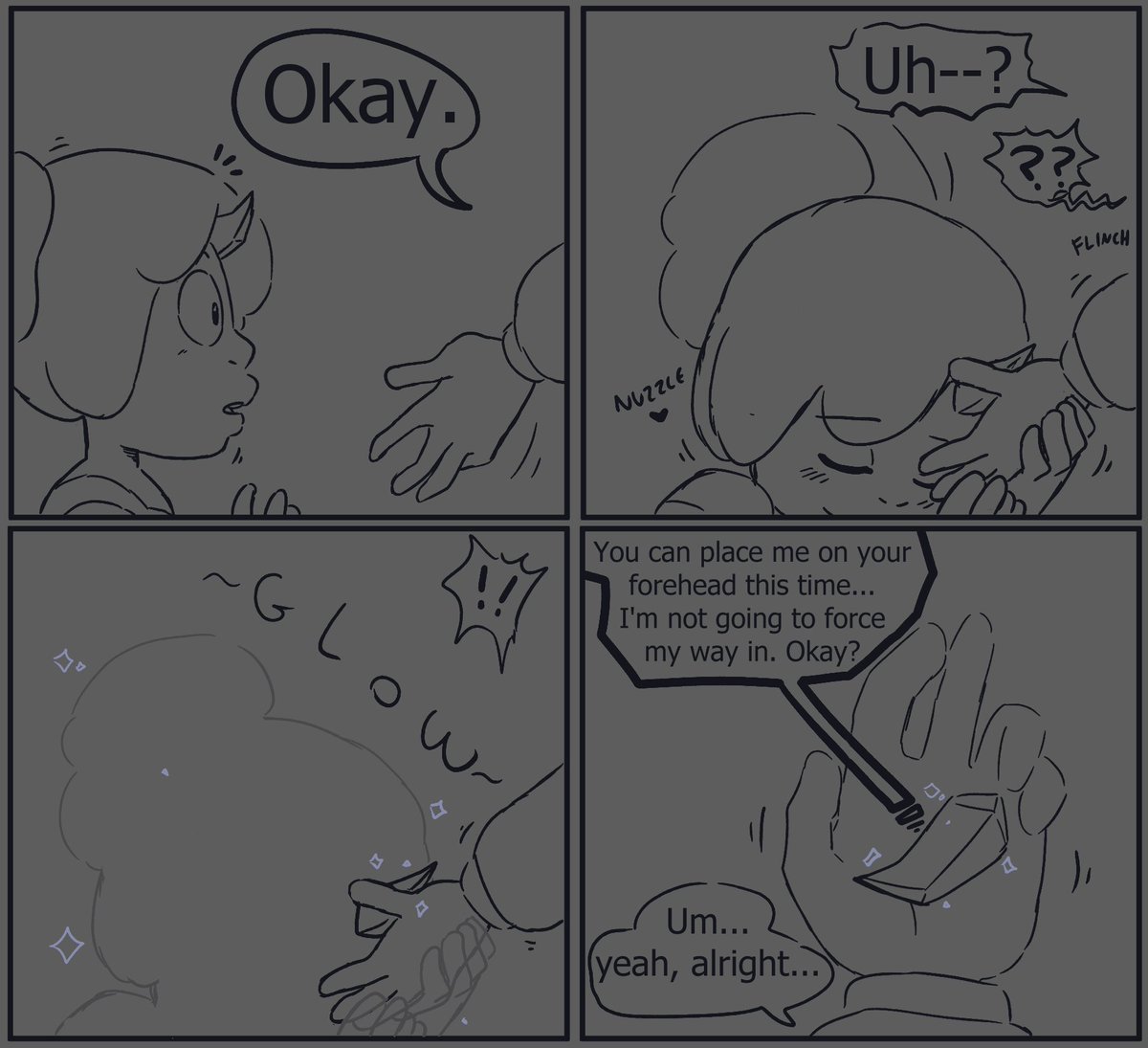 Spinel sharing some personal things with Lars! (1/2) continued below 