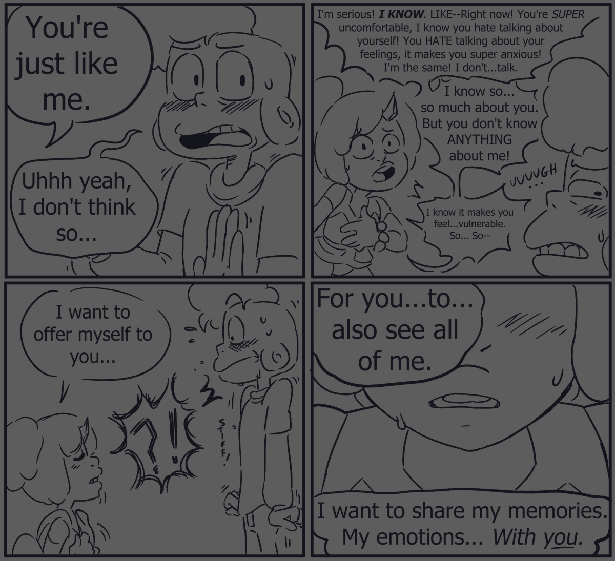 Spinel sharing some personal things with Lars! (1/2) continued below 