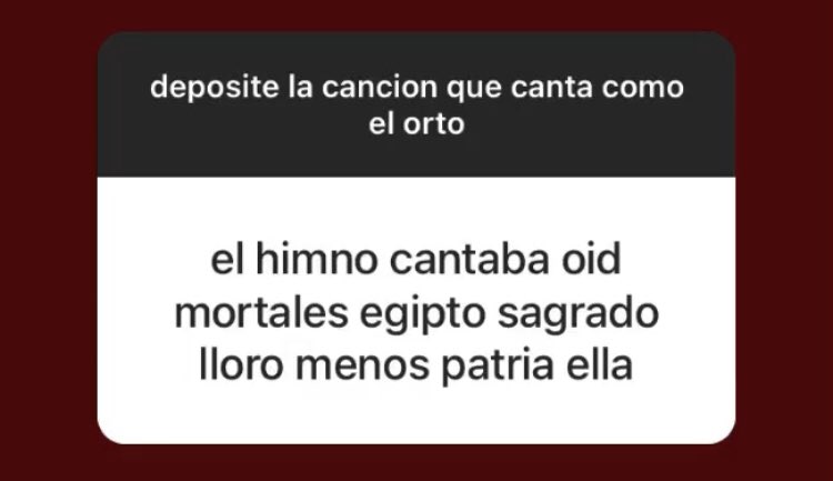 MartuPerez_'s tweet photo. puse en instagram que me cuenten que canciones siempre cantaron para el orto y una me puso esto ajsjaja ella le cantaba el himno a tutankamon https://t.co/0Gpq11gwmV