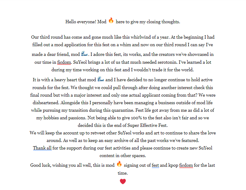 effective_fest's tweet photo. And with reveals posted, we have one more announcement: that as of today, effective fest is officially CLOSED. We'd like to sincerely thank everyone for being so gracious to us for the past 3 years and for all the love we've received with some final thoughts: https://t.co/hJb4nJniX1