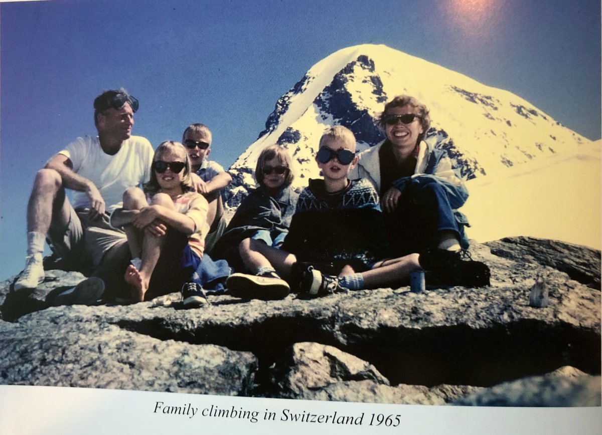1. In June 1965 an obscure family took home leave in Switzerland. He'd been Peace Corps director in Nepal. Now it gets good. Note Bill and Jolene's four children.