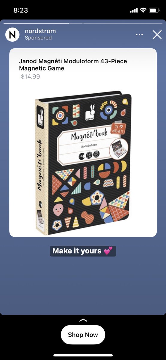 savannahlessing's tweet photo. I’ve never searched for a magnet book before and I haven’t been talking about one recently. I literally PICKED THIS ONE UP at a store today thinking about getting it as a gift and now https://t.co/U8dsw6CTVl