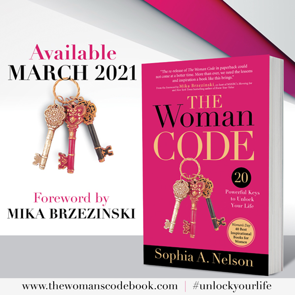 IAmSophiaNelson's tweet photo. Excited to announce #TheWomanCodePaperback Revised edition will be released in March. I'm honored that my friend &amp; sister in the arena to teach women how to "live by a code" and "know their value" @morningmika penned the inspiring FOREWORD. Pre-Order NOW: https://t.co/3pWN7kDMIX https://t.co/LeSbzyweat