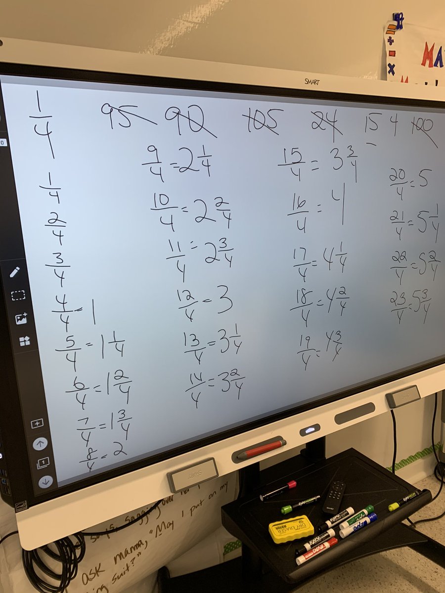 scooperga4's tweet photo. Exploring mixed numbers by counting fourths around the circle. #greenacrespride https://t.co/sukok4CvR7
