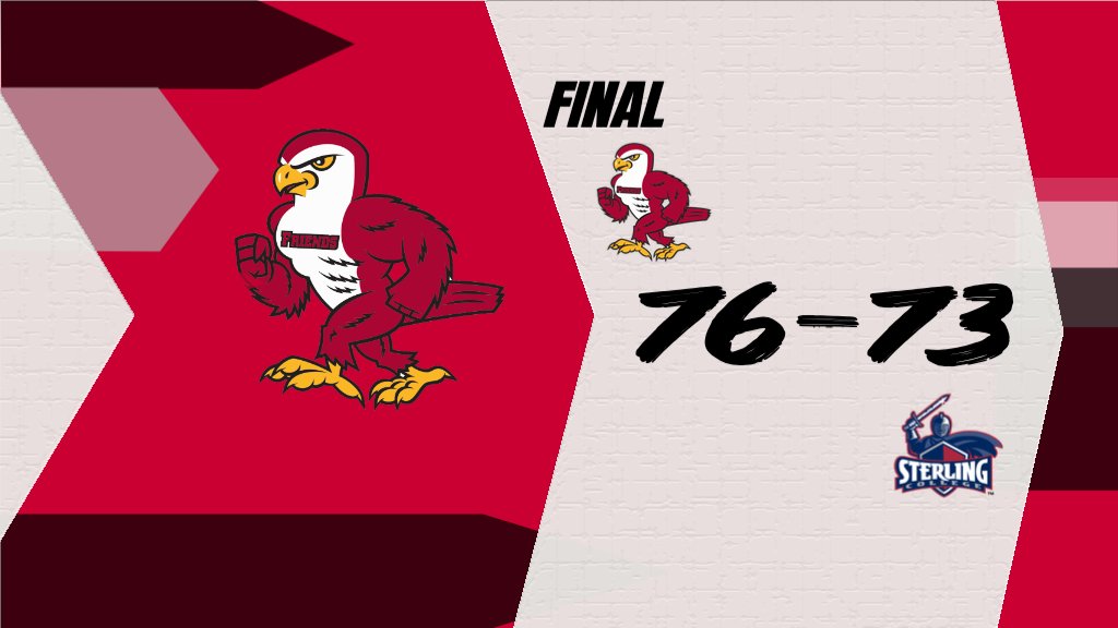 FriendsFalcons's tweet photo. MBB - Falcons comeback from a 17 point deficit to defeat the Sterling College Warriors #TalonsUp #KCACscores https://t.co/7eOEnhrEIc