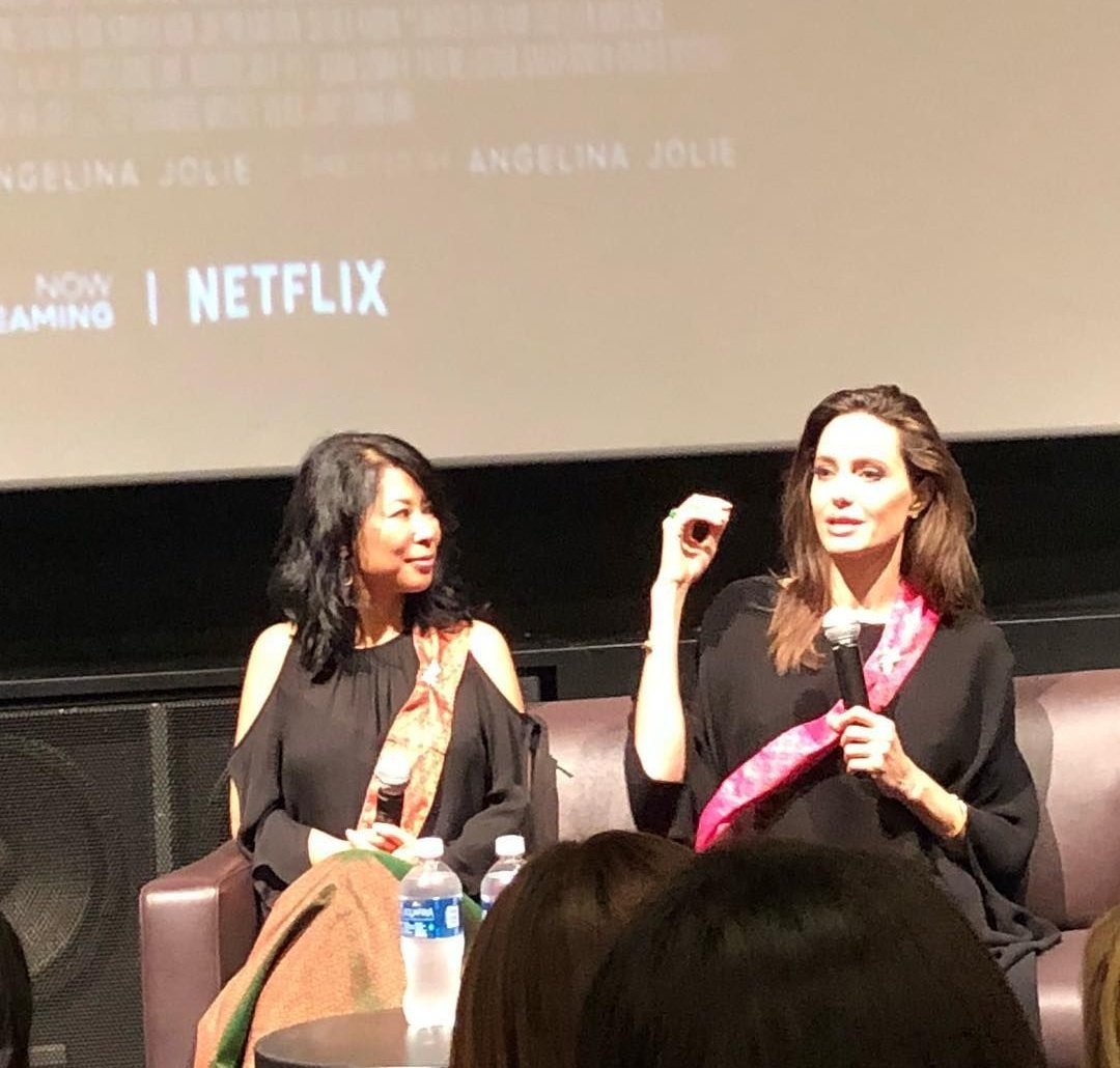 📷 #AngelinaJolie and #LoungUng at the LA screening of #FirstTheyKilledMyFather (2017)