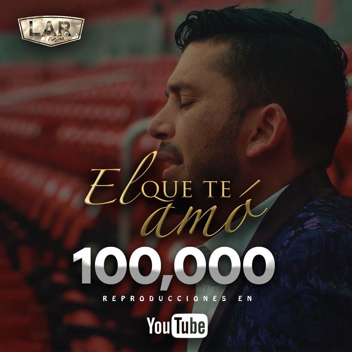 luisangelelfla's tweet photo. A unas horas de su estreno de #ElQueTeAmó ya rebasó las 100,000 mil reproducciones en YouTube 🙏🏻 https://t.co/3R0b5pJ50I
