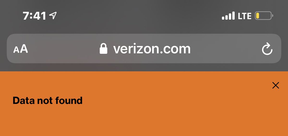 TheOneCashier's tweet photo. @VZWSupport help! I’m trying todo the buy one get one offer on the iPhones online and keep getting this Data Not Found Error! Why is this happen please help https://t.co/AY4juDRAm7
