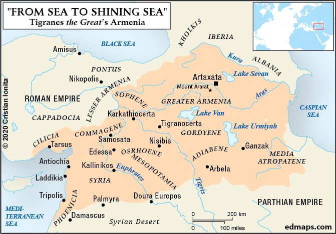 2/7) The Yervanduni Dynasty ruled as Satraps for Achaemenid Persia (570-331 BC) before becoming Kings of Armenia (321-200 BC). They were followed by the Artashesian Dynasty (190 BC-12 CE) and later the Arshakuni Dynasty (53-428 CE). Transitions weren’t smooth as you can imagine.