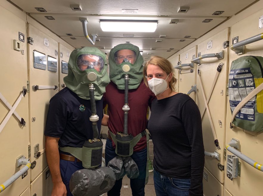 ShuttleAlmanac's tweet photo. So this announcement didn’t really come as a surprise after this photo was released three weeks ago with Marshburn and @Astro_Raja training in Zvezda at Star City. The two joining @astro_matthias on #USCV3 next year. https://t.co/WWBeILdGxI