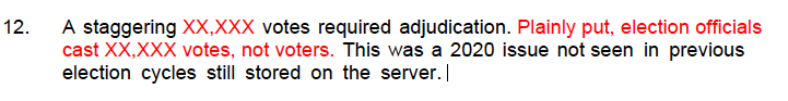 Two paragraphs here, the first as found in the report, and the second one (with some red text) how I would have constructed defensible paragraph that would have still communicated the huge problem with the system.