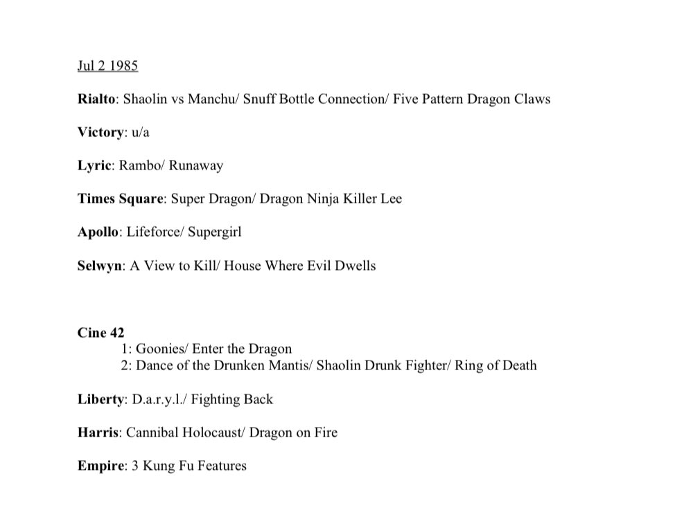 Indeed, tonight’s  #Deucember feature screened on 42nd Street on 4th of July weekend, 1985. Given the description from Joe Bob that I dropped in the previous tweet, it should be pretty clear which film he’s referring to...