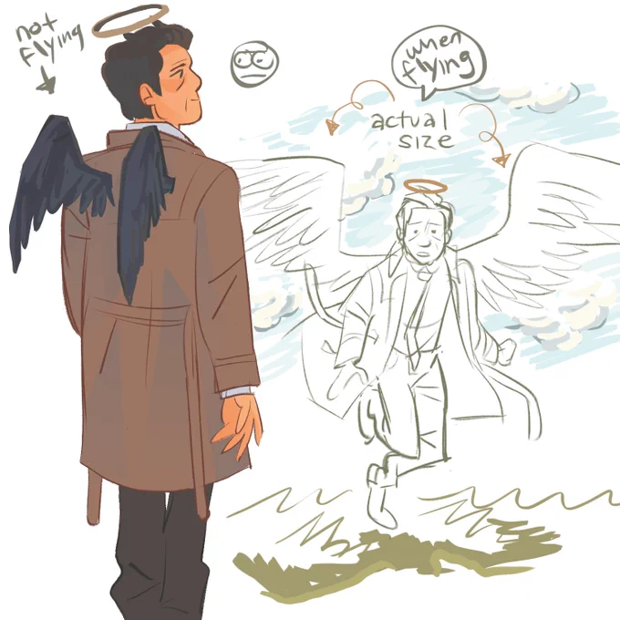 let me direct the spn spinoff cartoon where they just get into little shenanigans in heaven pls pls pls 