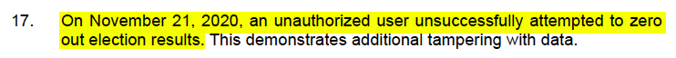 Another monster fact. While I again wouldn't be including a bunch of legal talk in my report, I strongly suspect this was a federal felony.
