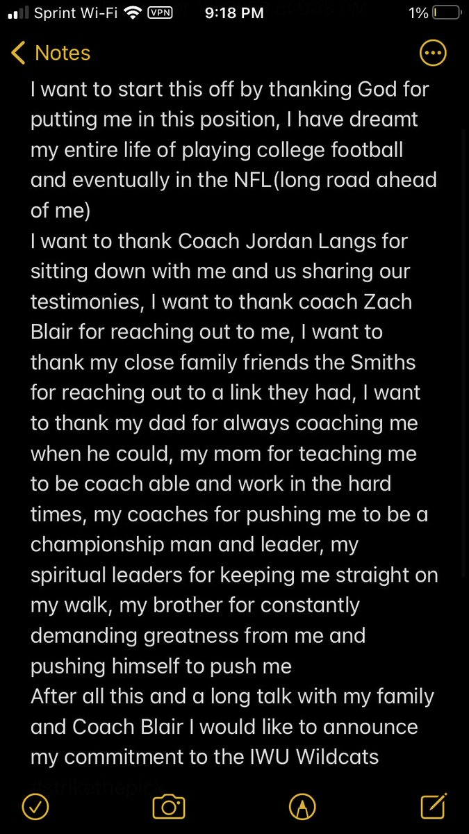 zane16465166's tweet photo. @Coach_Langs @CoachBlairIWU @NWwrestlingHC @CoachNic2336 @WandoHSFootball @Wando_Athletics @IndWesleyan_FB can’t wait to start this next chapter #strikethepick https://t.co/X3aWE5alih
