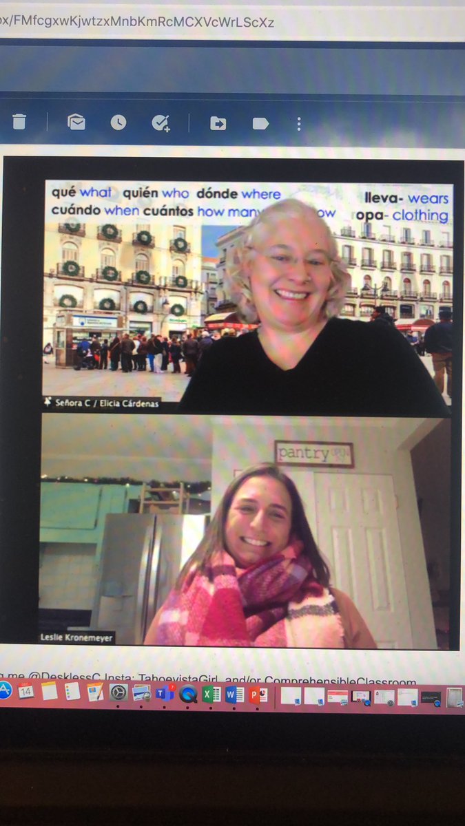 LsattNJ's tweet photo. What better way to kick off SOMOS1 Unit25 from @MartinaBex than have @DesklessC guest teach with you! I may not have won the lottery but I sure am lucky! https://t.co/g3PclylMzf