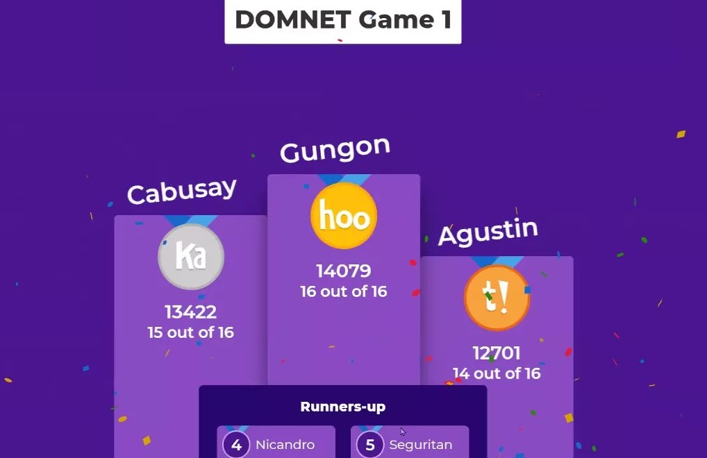 domnetustshs's tweet photo. Happening Now: Winners of the Game!
#DOMNET #HALIGI2020 π‘ https://t.co/7IjH5BssTC