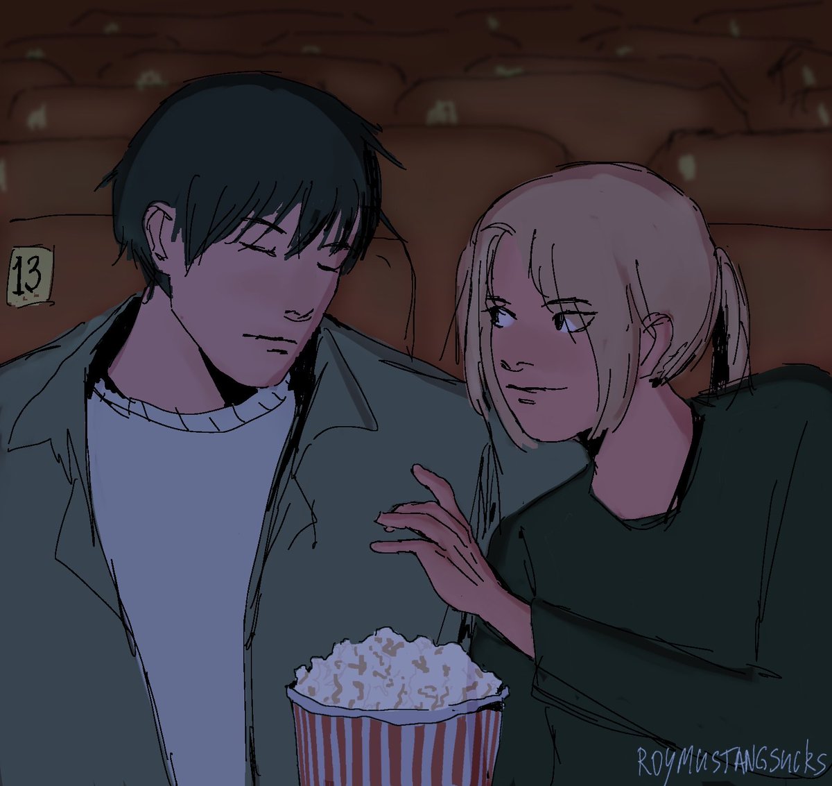 blyavpizdu's tweet photo. recycled an old sketch real quick✨
royed week 1 - modern au
#royed #royedweek2020 https://t.co/F8lAbbY0no