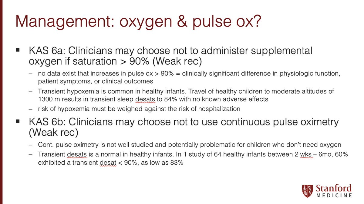 9/ Did you know that at baseline healthy infants can have transient desats with no long-term sequelae and are completely normal? Be sure to discuss this on rounds next time!