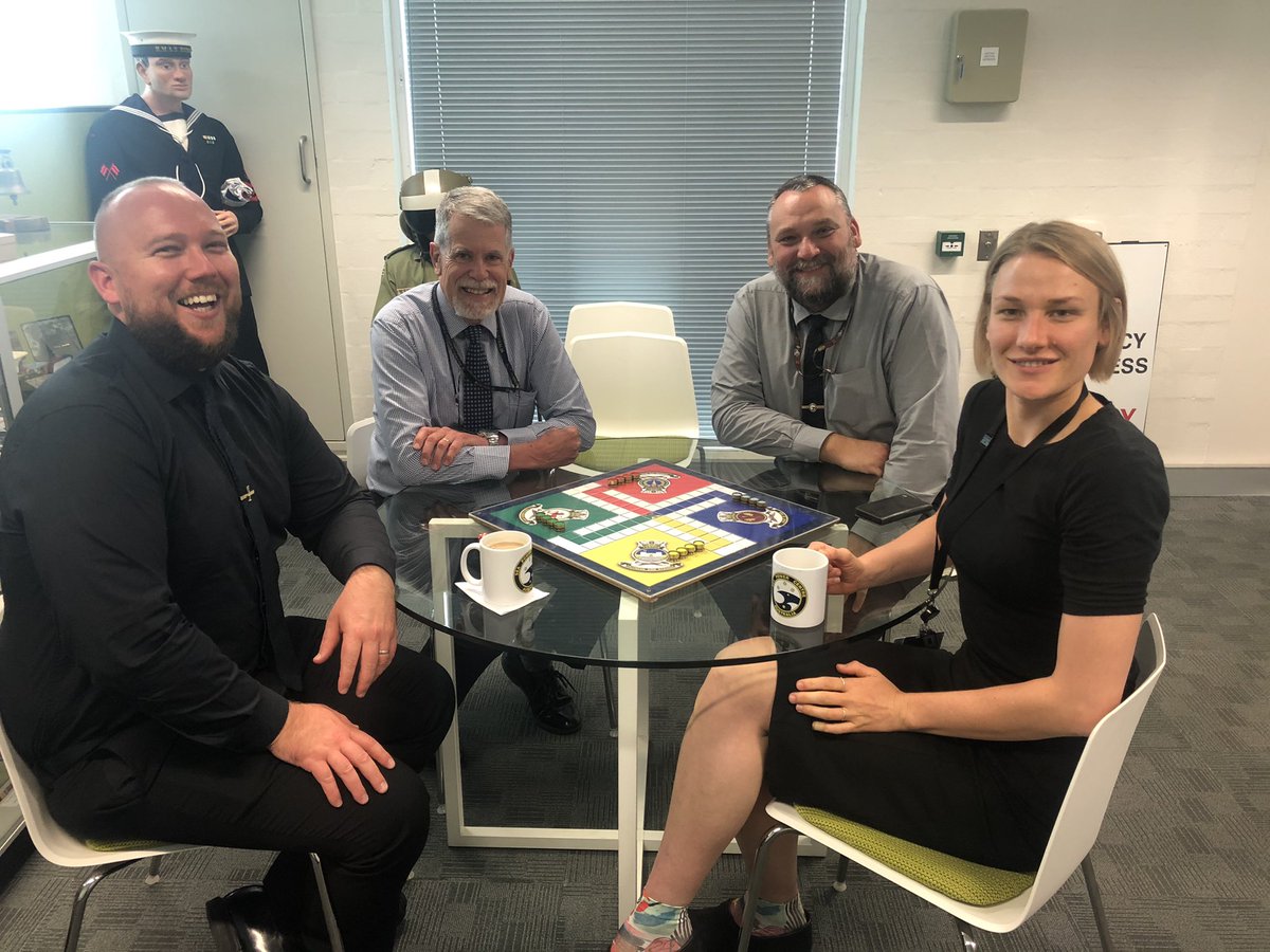 An important plank in staff education... the ancient art of ‘uckers’