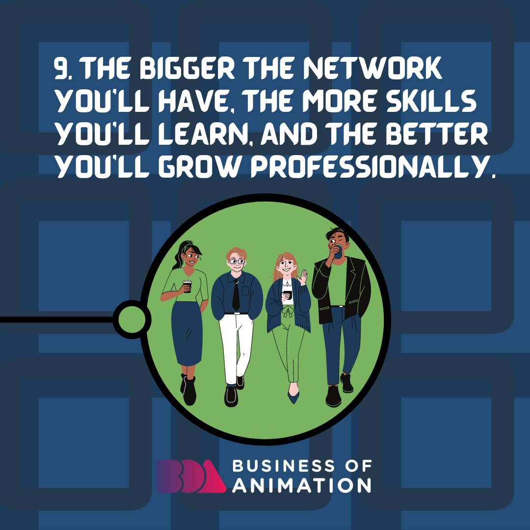 animationbiz's tweet photo. Networking is not only about communication and building strong mutual relationships. It is essential for self-development, whether it'd be for personal, career, or business reasons. Here are 9 ways how networking can boost your animation career.
#Networking #NetworkingBenefits https://t.co/ryfvWiynlj