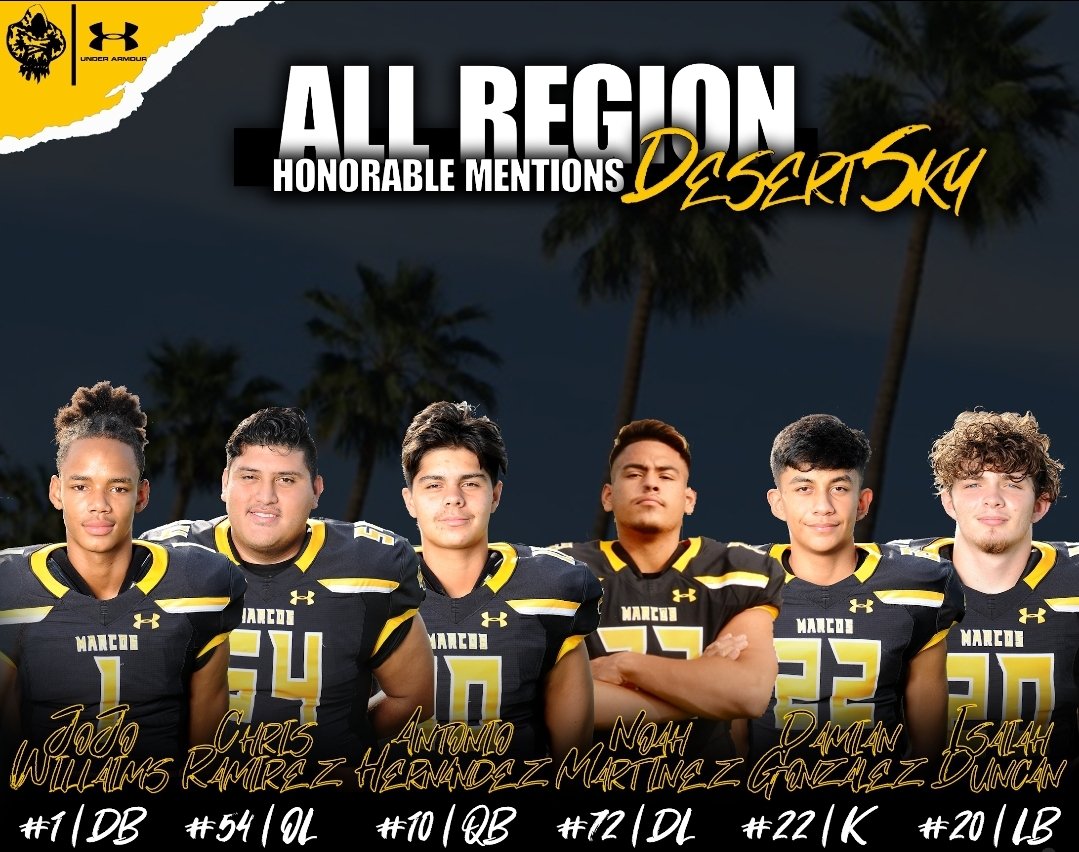 PadresFootball's tweet photo. Congratulations to our 4A Desert Sky All Region Honorable Mentions! #PadrePower https://t.co/iX1llt0vvM
