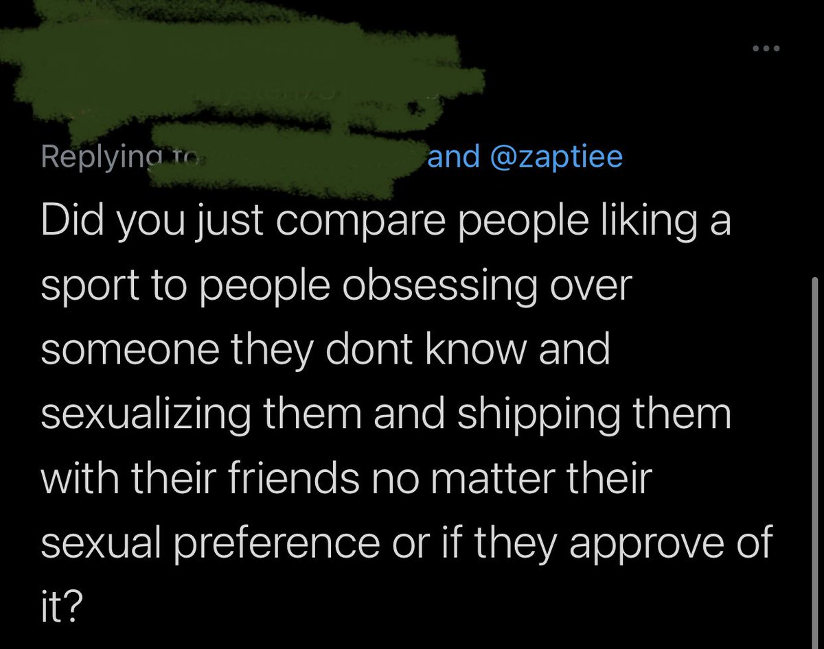 replies like this legitimately confuse me. no, stanning youtubers is literally the same as stanning musicians / sport players / actors etc. there is sexualization in all fields! have you ever seen people talk about players like cristiano ronaldo and how “sexy” he is? cont.
